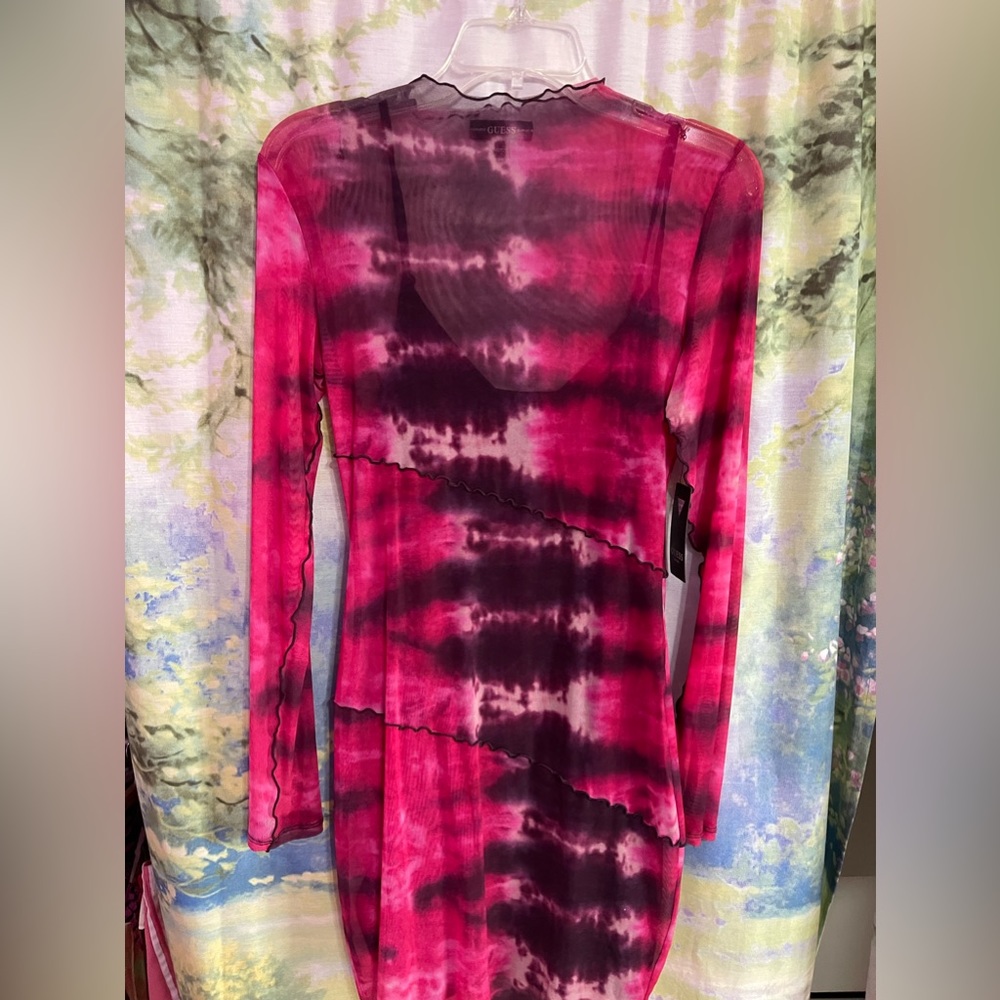 GUESS Tie Dye Y2K mesh dress 😈🍬🔮🍬